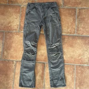 Dovetail Workwear Britt Utility Pants in Grey Canvas